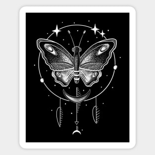 Magic Butterfly Tattoo Art Insect Gothic Magnet